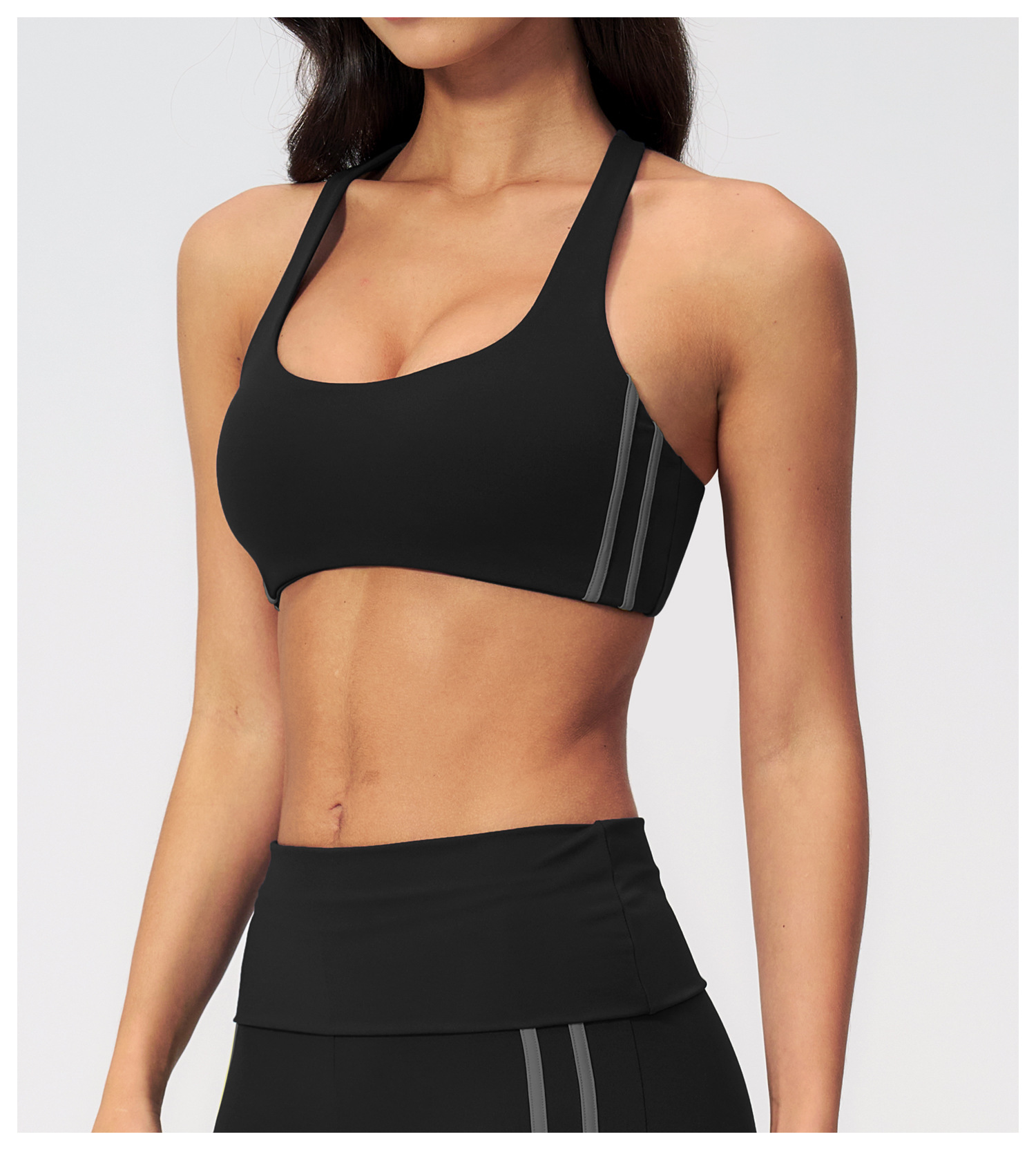 Quick Dry Underwear - Sporcu Sütyeni Çapraz Askılı Spor İç