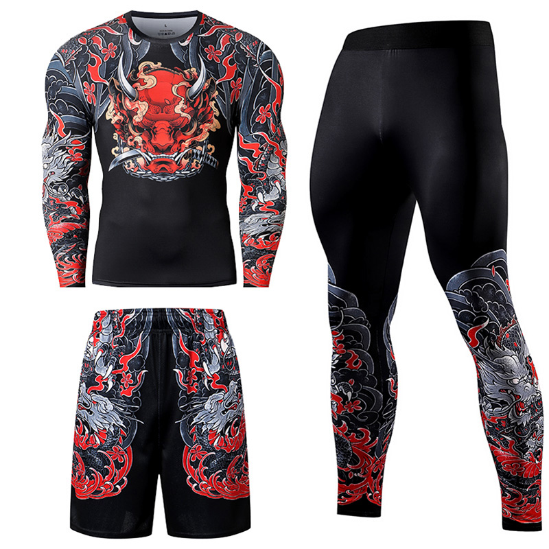 2/3 adet erkekler Jiu jitsu eş - Compression Long Pant incelemesi ve fiyatı